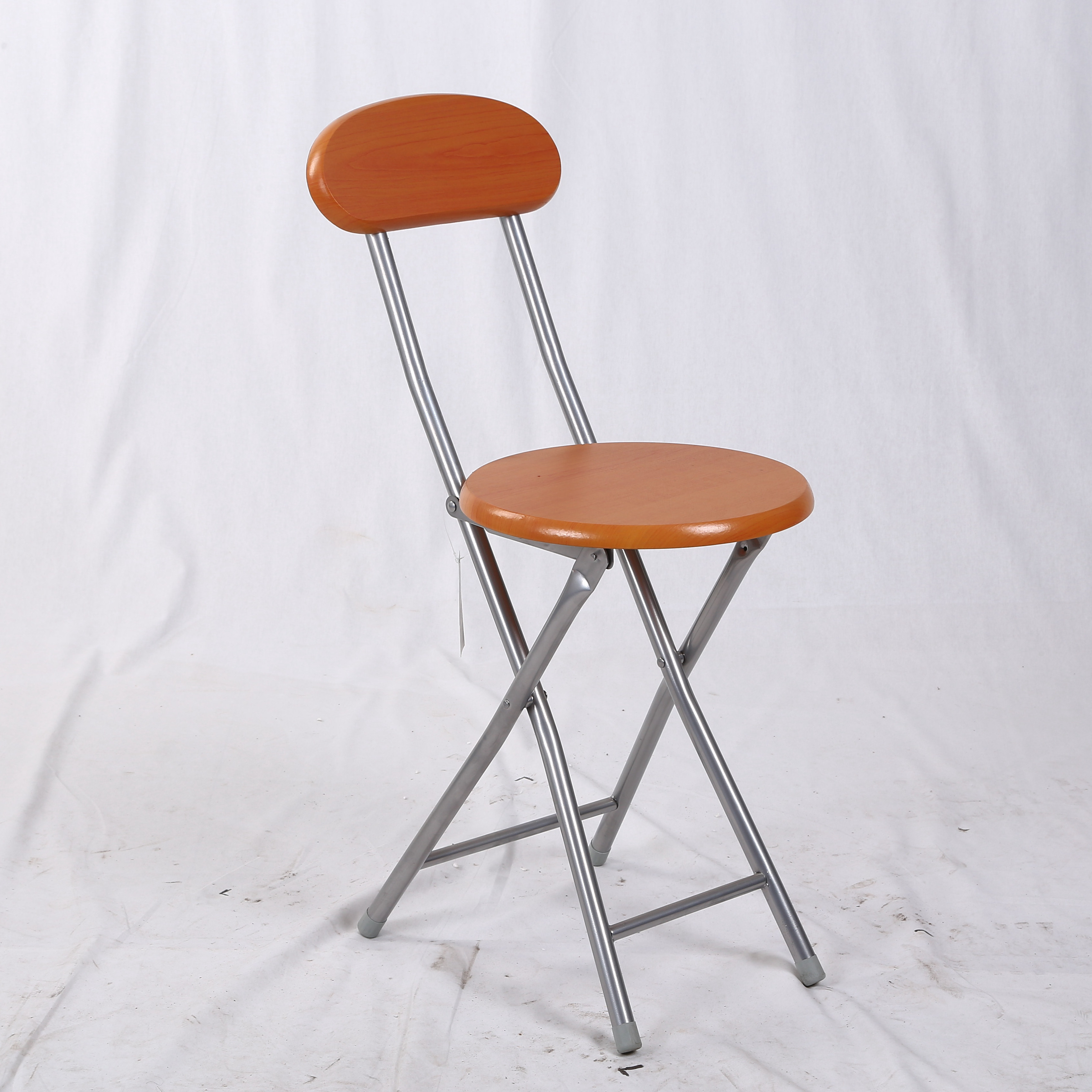  Cheap metal folding chair MDF with PVC foldable chair